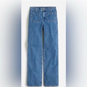 J.Crew Full length Slim Wide Leg Jean in Joelle Wash Size 33